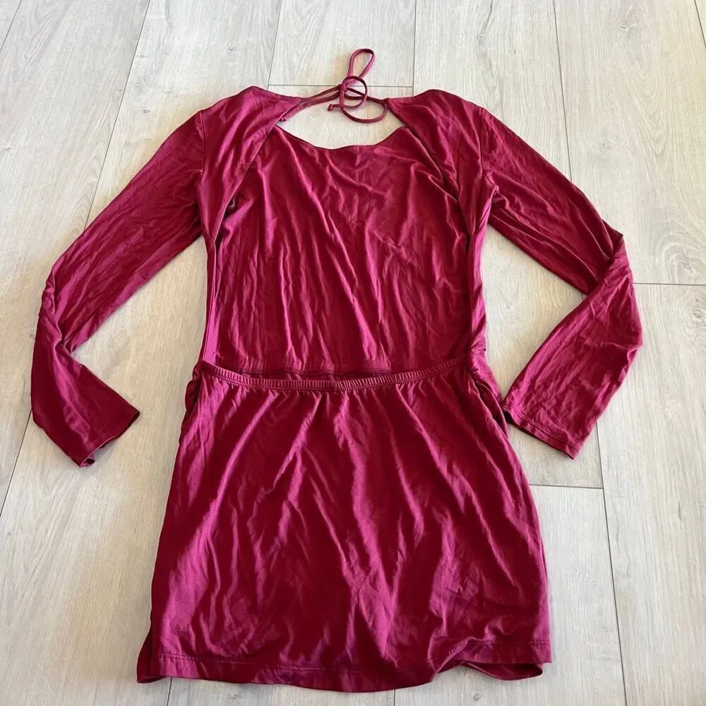 FREE PEOPLE BEACH Chic Yeah Dress Romper - Rumba Red - Large